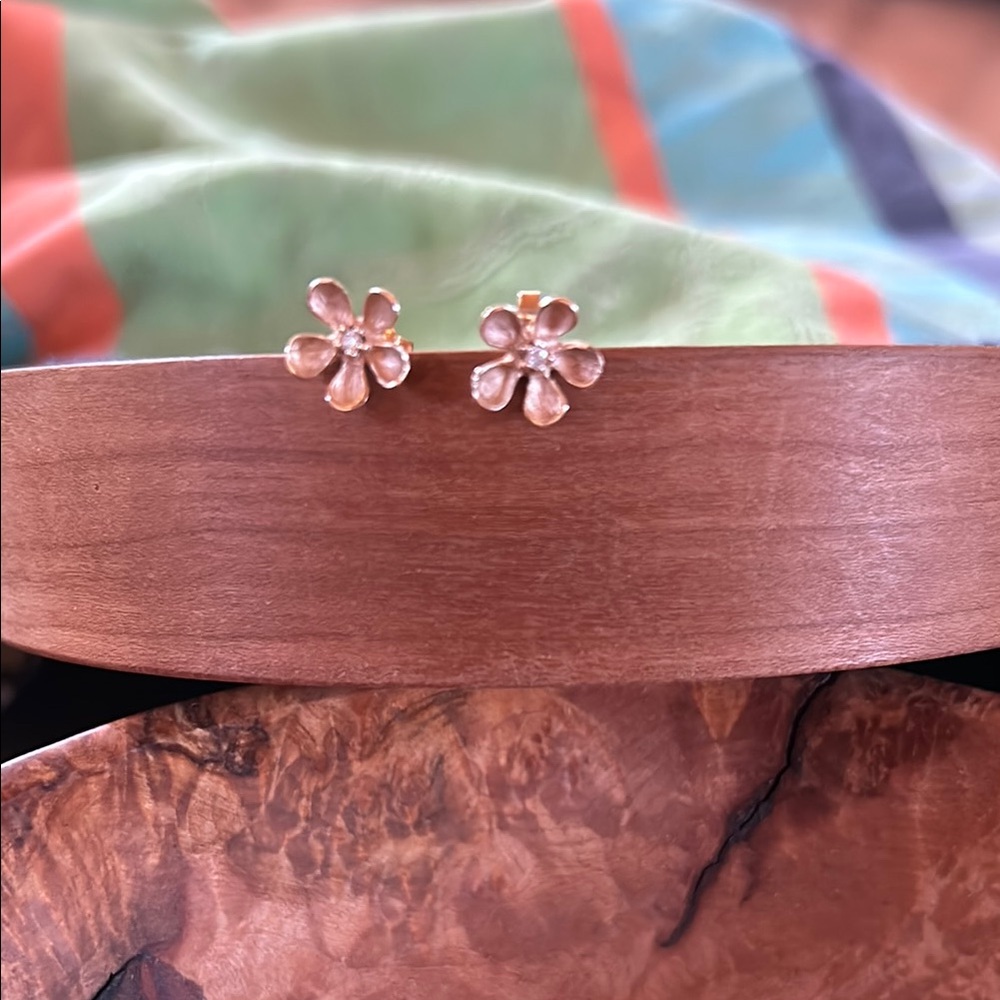 Nicole Landaw Diamond Flower Studs, 14k